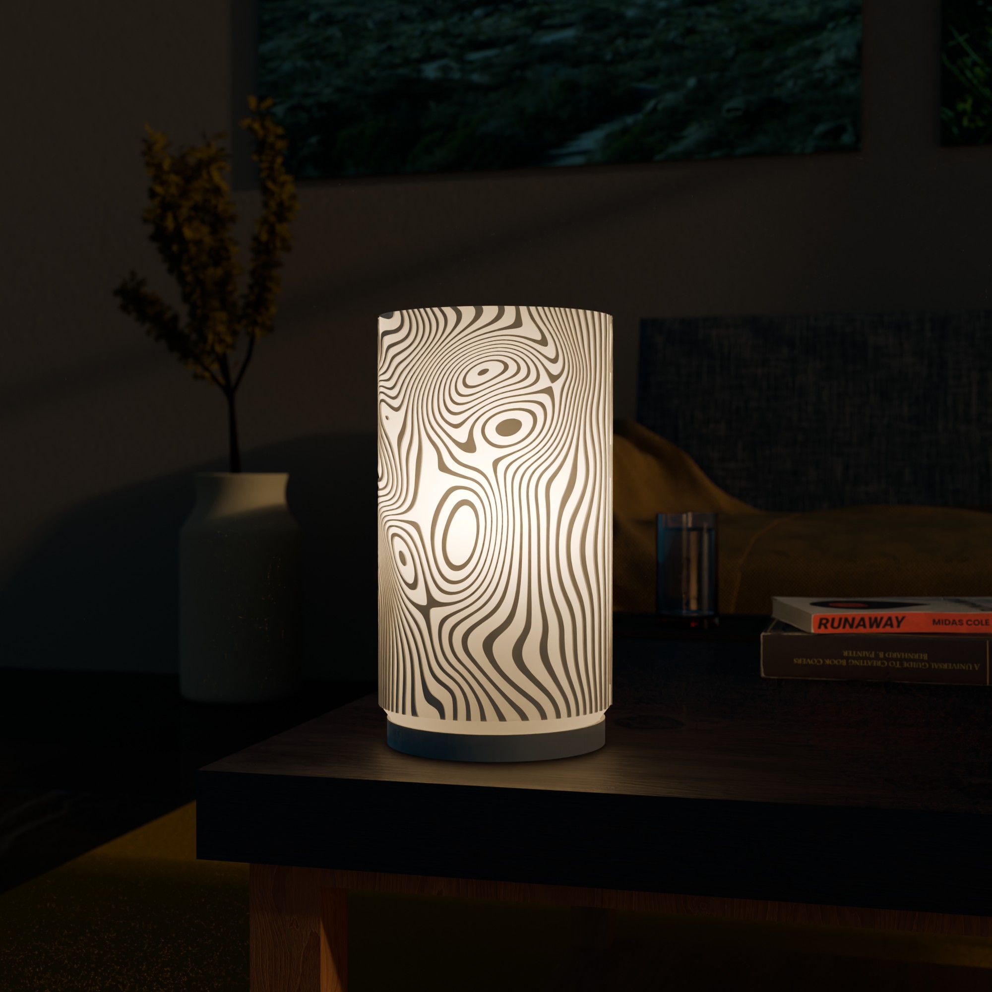Modern 3D Printed Desk Lamp