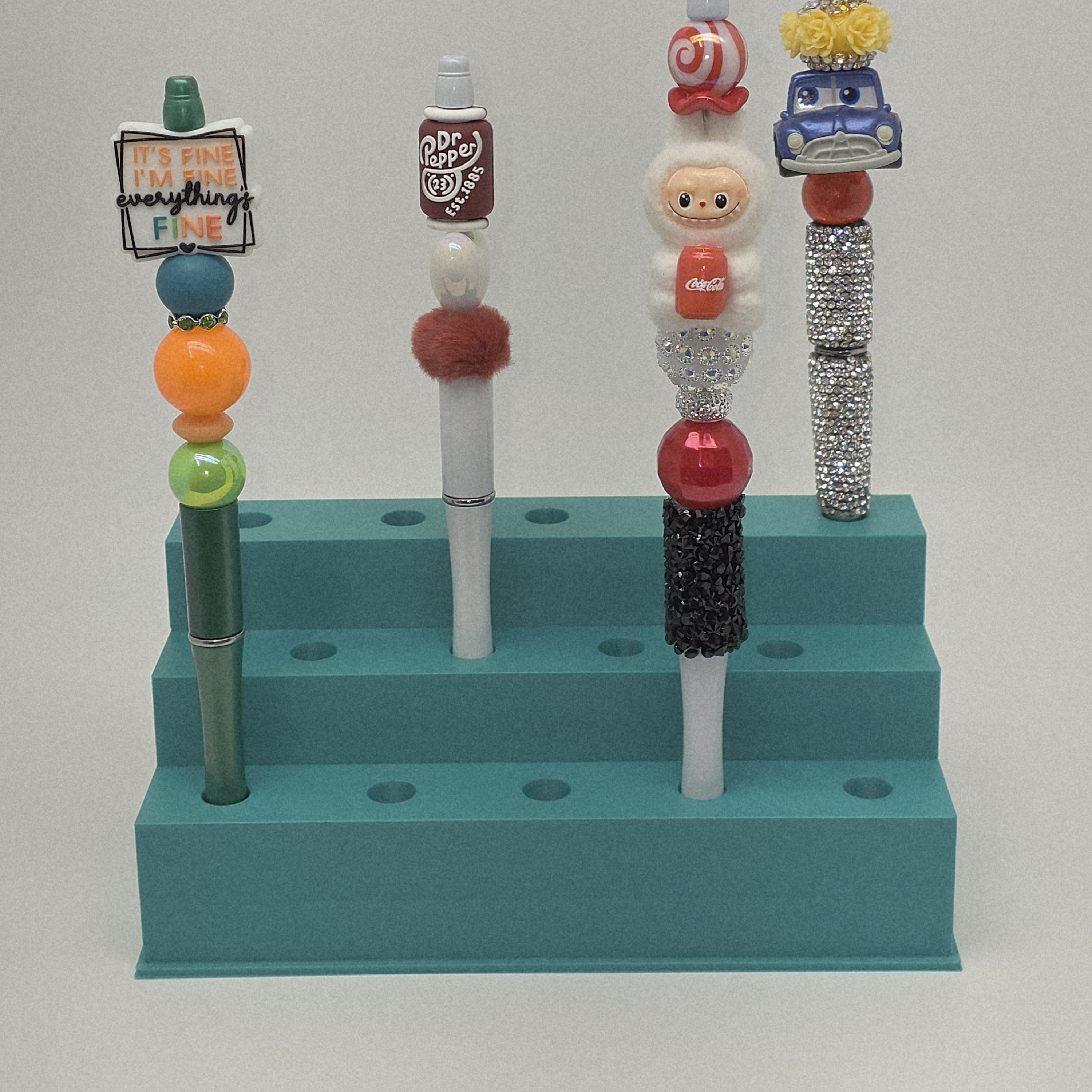 3 Tiered printed pen holder