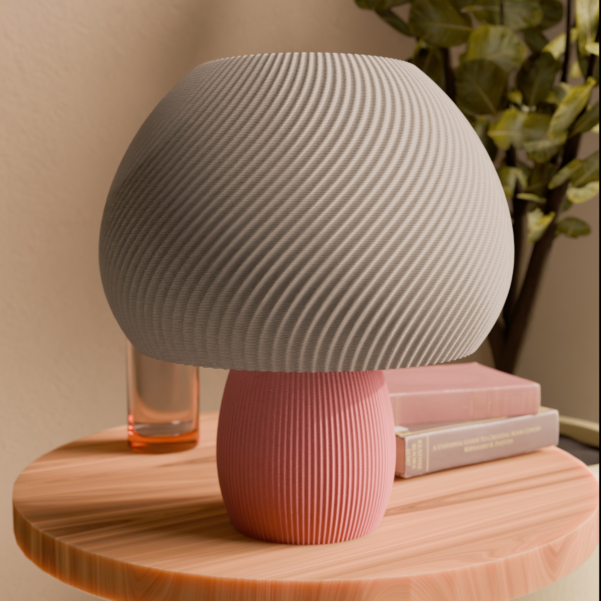 Modern Dome-Style 3D Printed Table Lamp
