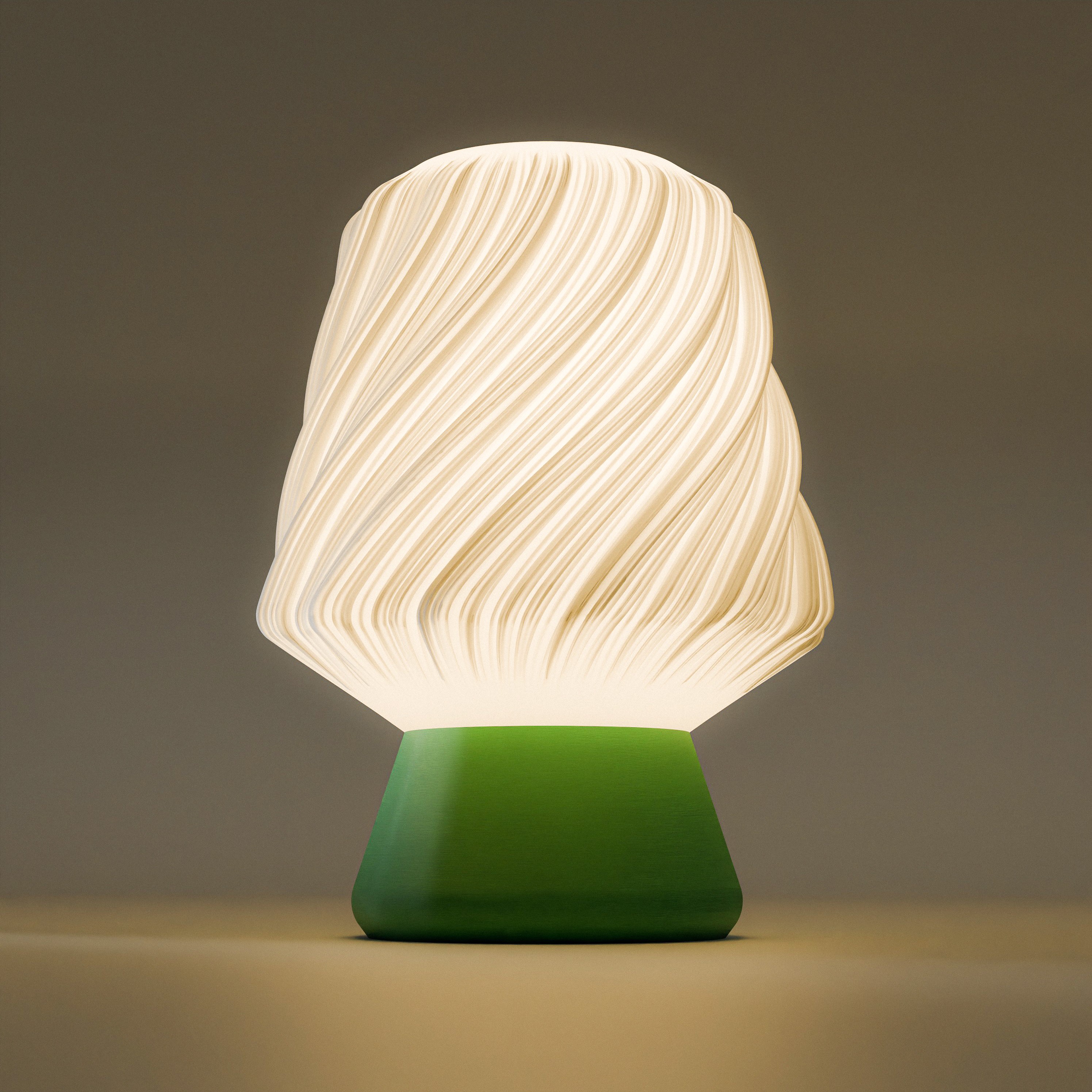 Modern Dome-Style 3D Printed Table Lamp