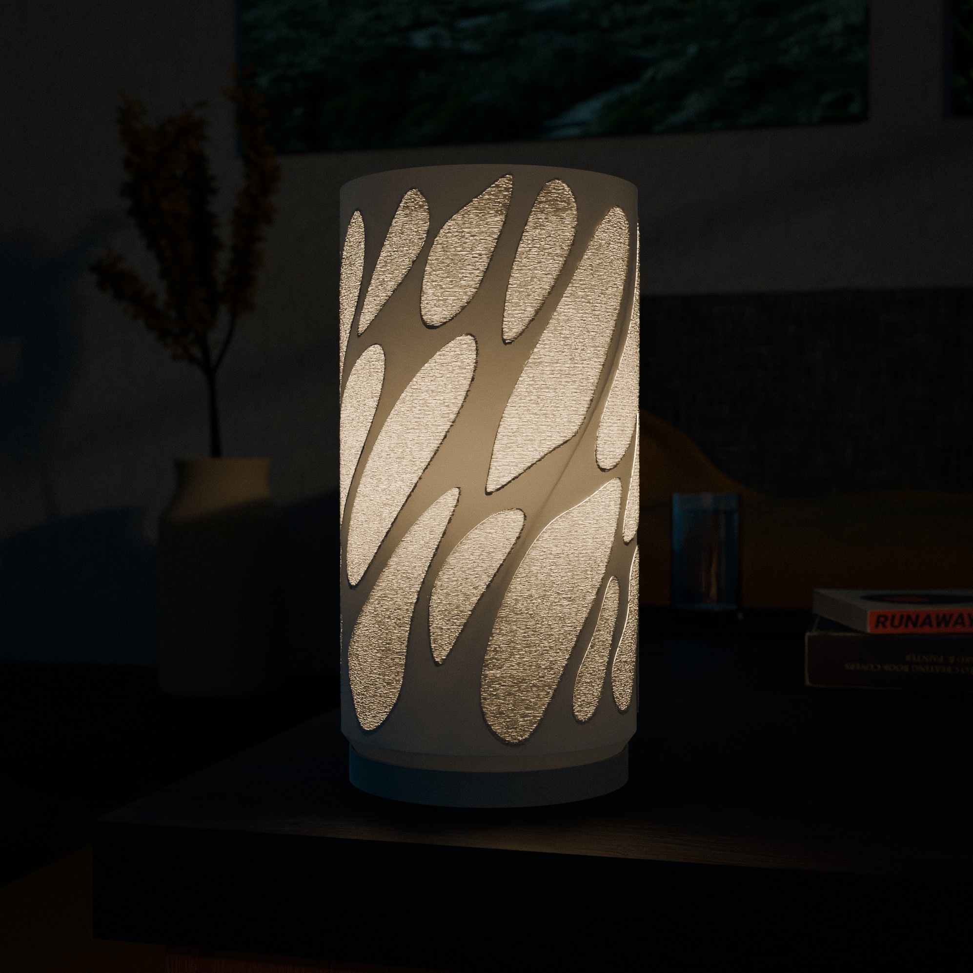 Modern 3D Printed Desk Lamp