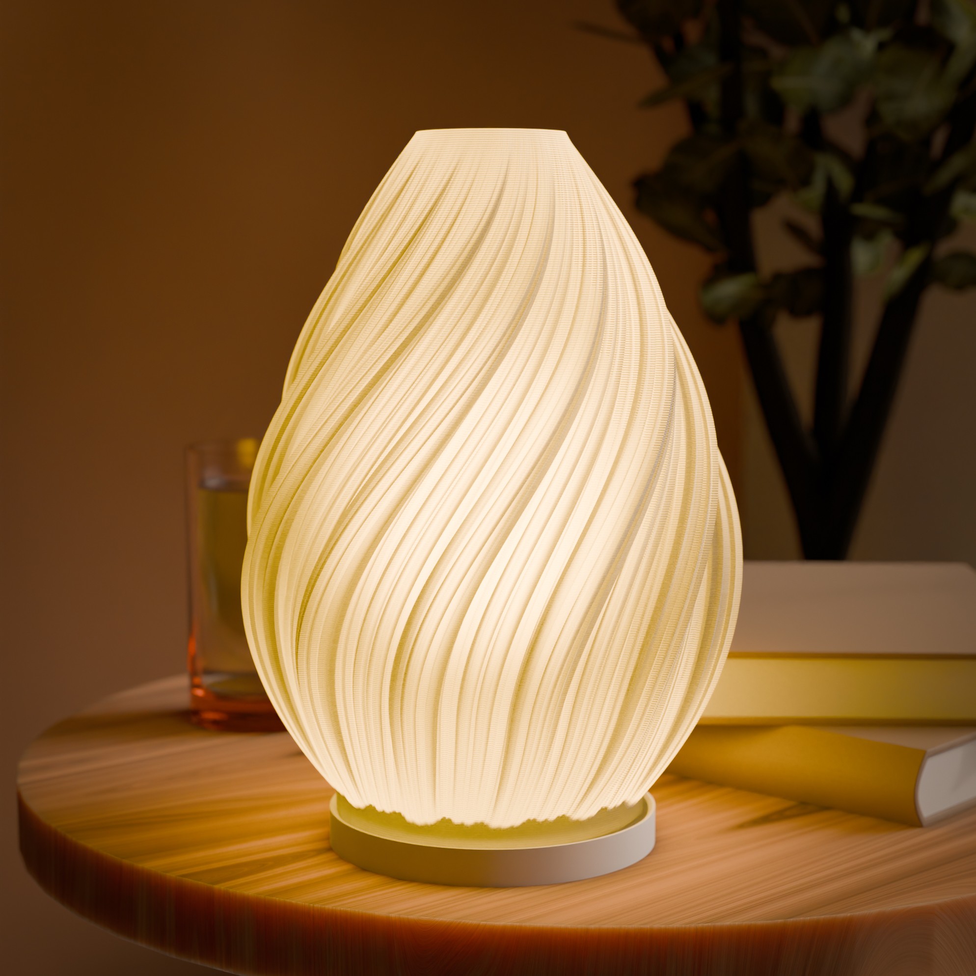 Modern 3D Printed Desk Lamp