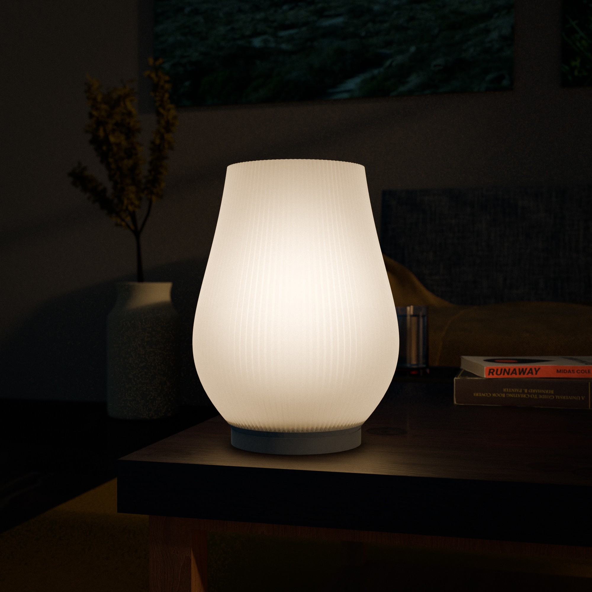 Modern 3D Printed Desk Lamp