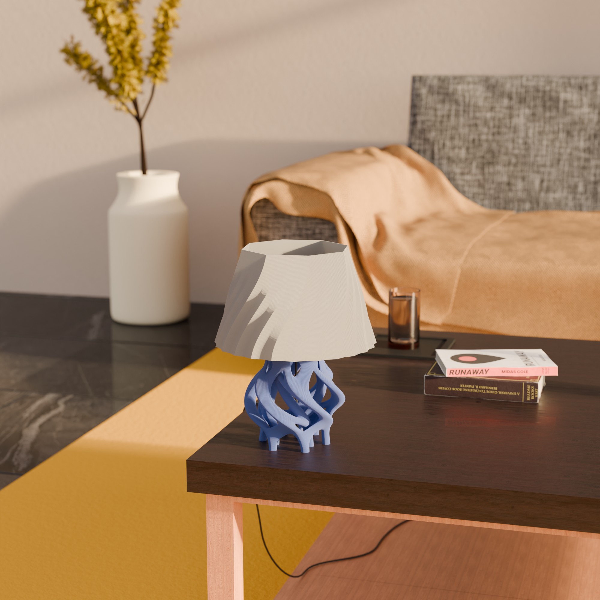 Modern Dome-Style 3D Printed Table Lamp