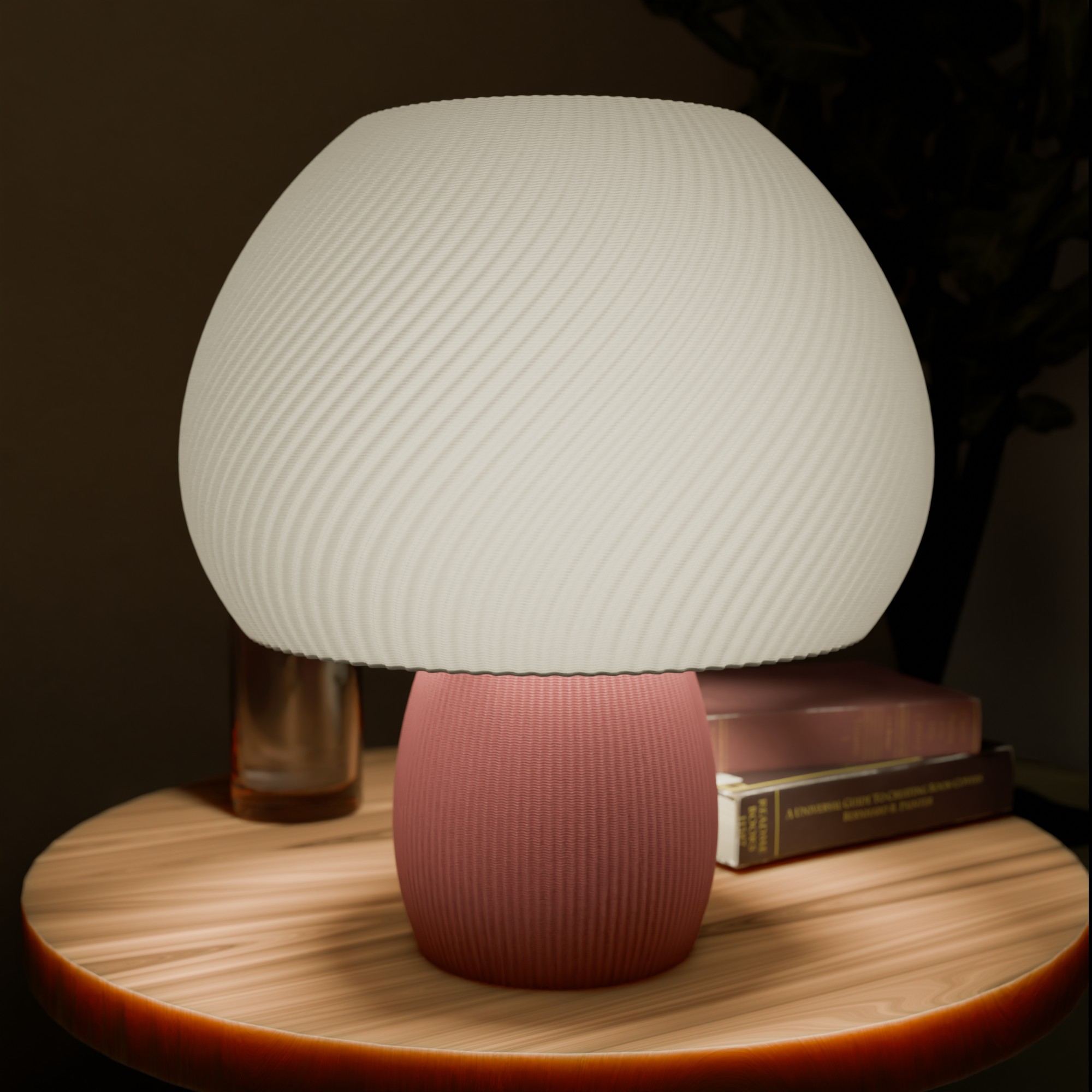Modern Dome-Style 3D Printed Table Lamp