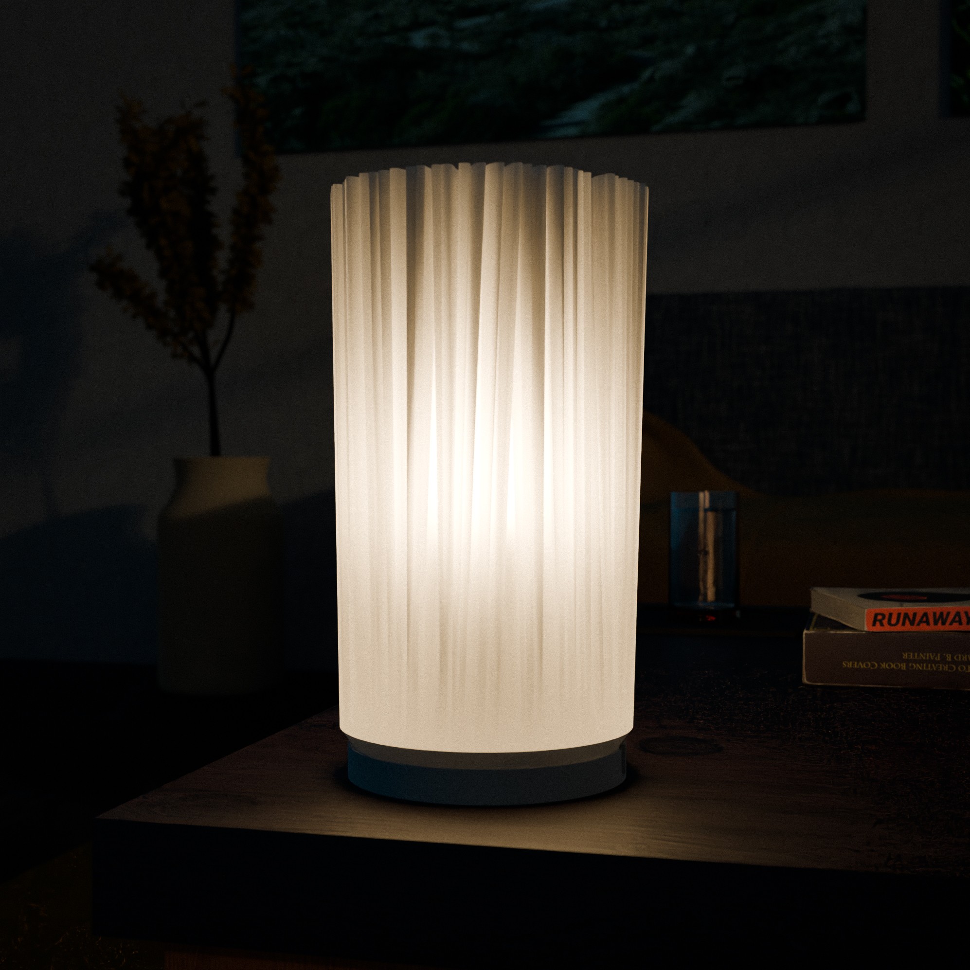Modern 3D Printed Desk Lamp