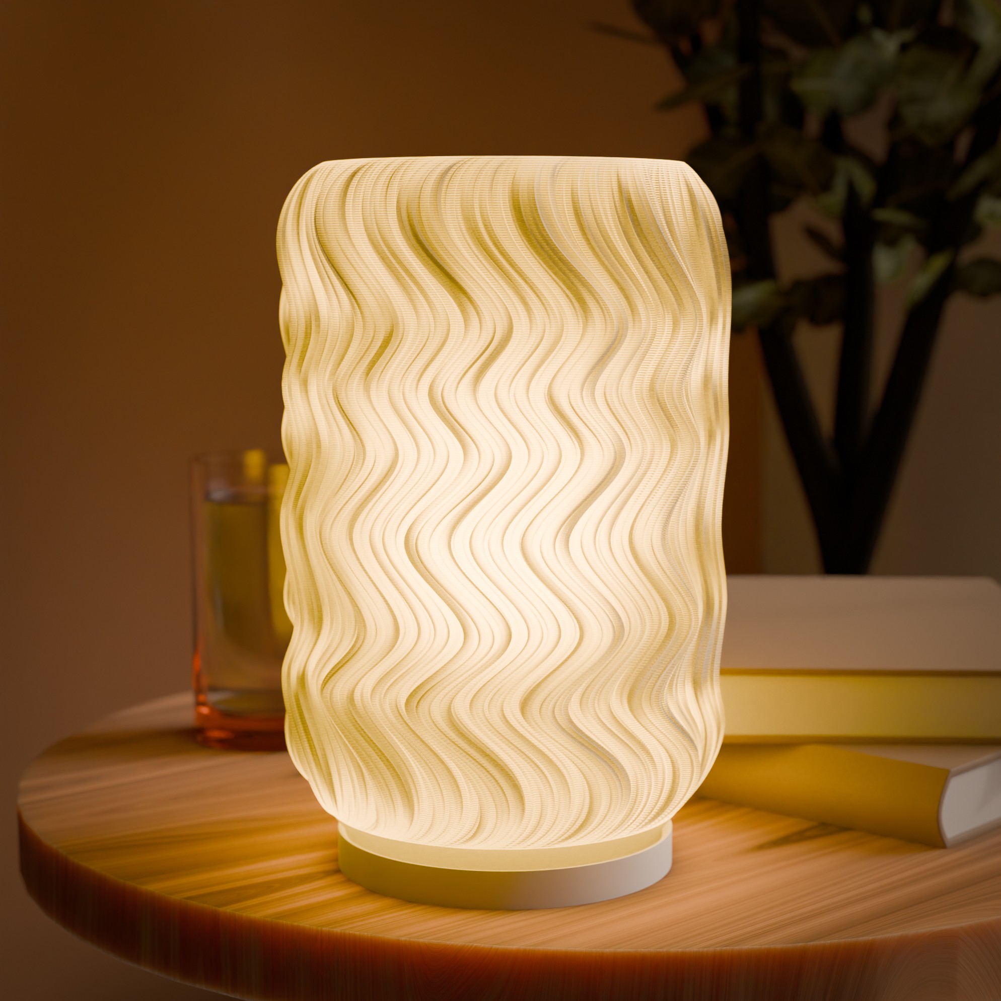 Modern 3D Printed Desk Lamp
